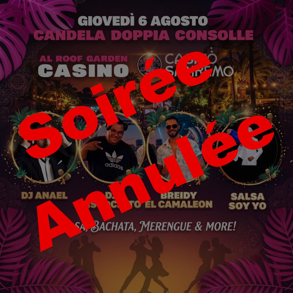 SOIRÉE ANNULÉE